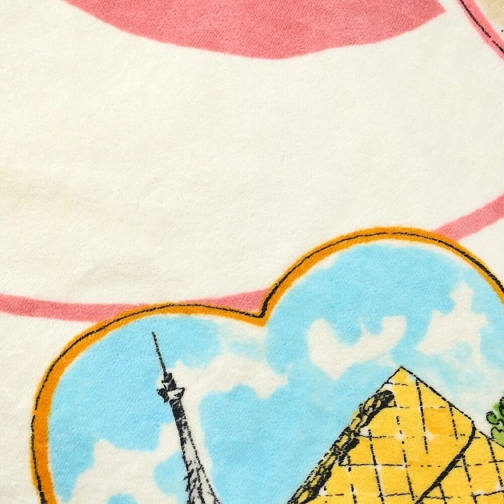 Chanel Valentine Beach Towel Pink Small Good 142997 - Picture 2 of 4